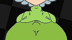 marie from splatoon gets banged in this group parody with big tits