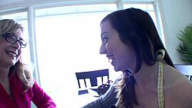 Mature Cougar And Sexy Cute Girl