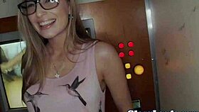 the spex beauty cocksucking close up at the gloryhole, getting a cumshot