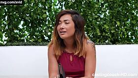 Asian Eighteen-Year-Old Experiences First Big Black Cock