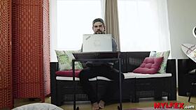 sweet spanish milf gets confronted by boy of the house