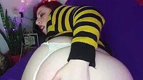 Girl excited by nudes approaches with plug in ass p2