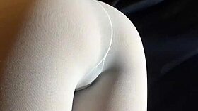 Milf With Big Firm Ass In White Pantyhose And Heels?