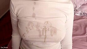 He rubs his thing on my new sweater and covers it all over