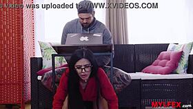 sweet spanish milf gets confronted by boy of the house