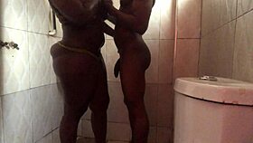 Enjoying The Bathroom With Curvy Beauty.