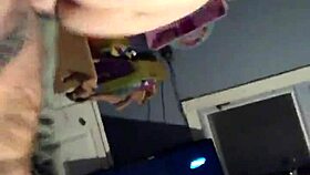 Quick doggystyle fuck with sexy tight blonde and my nice uncut cock 😏