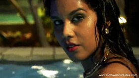 Pretty Asian Woman Cleansing Her Naked Body Woman