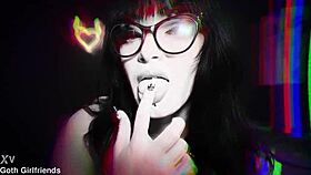 curvy tattooed trippi roses cum-tastic time as a goth girlfriend 😈