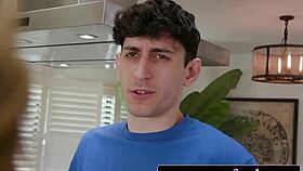 horny stepson relentlessly fucks hot stepmom's ass with monster cock