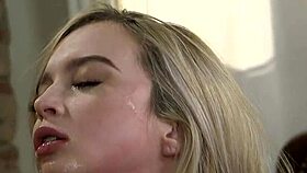 Blonde Teen 18+ Gets Anal Fucked By Older Man In BDSM Scene