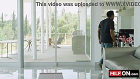 Hot Big Ass Brunette Seduces Friend For Bathtub Fuck