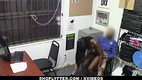 ebony princess tori montana receives creamy surprise after stealing