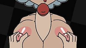 marie from splatoon gets banged in this group parody with big tits