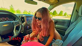 Smoking hot sexy milf hitchhiker drained my balls dry for a ride