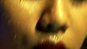 Pretty Asian Woman Cleansing Her Naked Body Woman