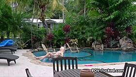 Punishing Sexy Neighbor Poolside?