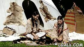 Two girls stare at each other