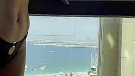 I feel gorgeous Monika Fox slipping into sexy lingerie and posing seductively