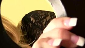 blonde with big boobs vicky vixen sucks big black cock through glory hole