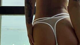 I feel gorgeous Monika Fox slipping into sexy lingerie and posing seductively