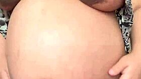 Horny Pregnant Maid Couldnt Resist Ang Started Showing Her Big Boobs And Hairy Pussy On Camera When She Was Home Alone