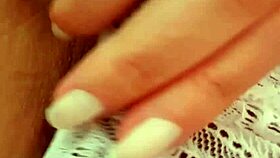 she explores her big wet hairy pussy in masturbation, craving a monster cock fantasy