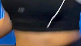 What A Hot Scene After Workout In Bathroom!