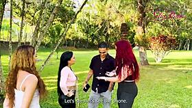 He discovers his girlfriend's infidelity with her best friend but they reconcile in a threesome