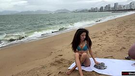 Public flashing leads to cum on tits