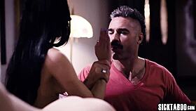 Two women kiss passionately together