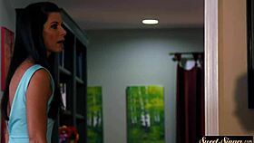 In a fantasy storyline, a busty teen rides a cock passionately.