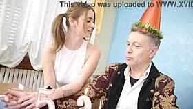 charlotte angie celebrates birthday with daddy casanova in anal spit fist deep-throat session