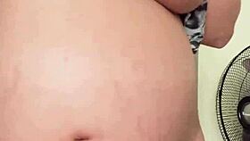 Horny Pregnant Maid Couldnt Resist Ang Started Showing Her Big Boobs And Hairy Pussy On Camera When She Was Home Alone