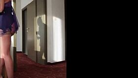 Lady Mona Flaunts Big Ass in Tulle Mini Dress, Corset, Stockings, and High Heels Before Stripping Naked