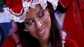 daphne rosen gets her santa elf ass pounded