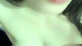 check out this sexy girl in glasses showing off her hot body all by herself 😏