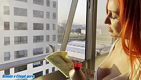 Hot employee begs for raise, gets anal