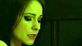 Sensual dominant lesbian madame moans and orgasms from fingering 😈