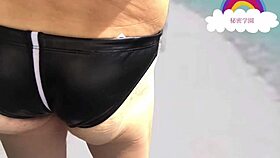 isn't making them wear such swimsuits in club erotic? pool onanie ejaculation secretgakuen 😏