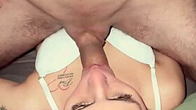 my boyfriend's friend fucked me in the bathroom while i was asleep, wearing pantyhose, and gave me a facial