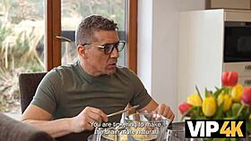 Bimbo Blonde with Shaved Pussy in Old Young Fantasy Sex