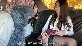 Young Babe Felt Excited Cheating Taxi Driver