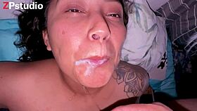 I Follow Frida's Mouth! She Loves The Cum