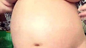 Horny Pregnant Maid Couldnt Resist Ang Started Showing Her Big Boobs And Hairy Pussy On Camera When She Was Home Alone