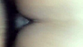 the wet creamy black bbw pussy drips as the fat man dives in