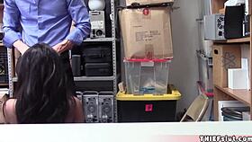 Brunette Teen Caught Fucking in Mall