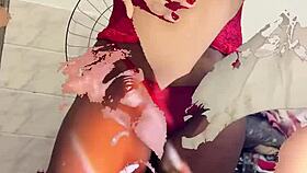 mature amateur gets anal ripped open in backstage scene