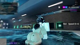 did being alone in the indoor pool with a shy girl turn into rough fuck sex?