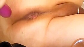 The fat gay slut explores anal pleasures with toys